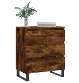 VidaXL Dressoir 60x35x70 cm bewerkt hout gerookt eikenkleurig