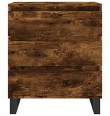 VidaXL Dressoir 60x35x70 cm bewerkt hout gerookt eikenkleurig