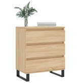 VidaXL Dressoir 60x35x70 cm bewerkt hout sonoma eikenkleurig