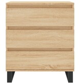 VidaXL Dressoir 60x35x70 cm bewerkt hout sonoma eikenkleurig