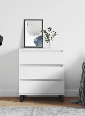 VidaXL Dressoir 60x35x70 cm bewerkt hout wit
