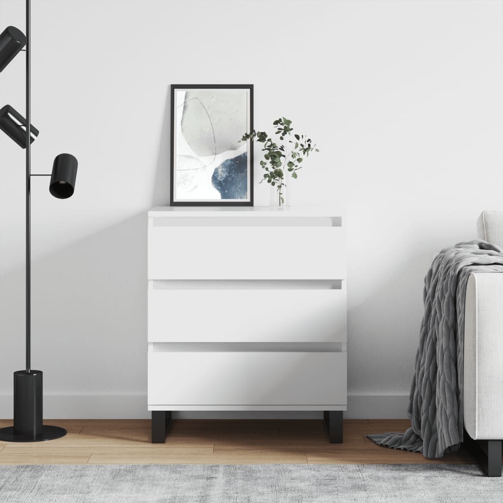 VidaXL Dressoir 60x35x70 cm bewerkt hout wit