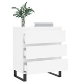 VidaXL Dressoir 60x35x70 cm bewerkt hout wit