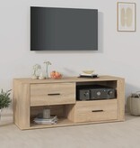 VidaXL Tv-meubel 100x35x40 cm bewerkt hout sonoma eikenkleurig