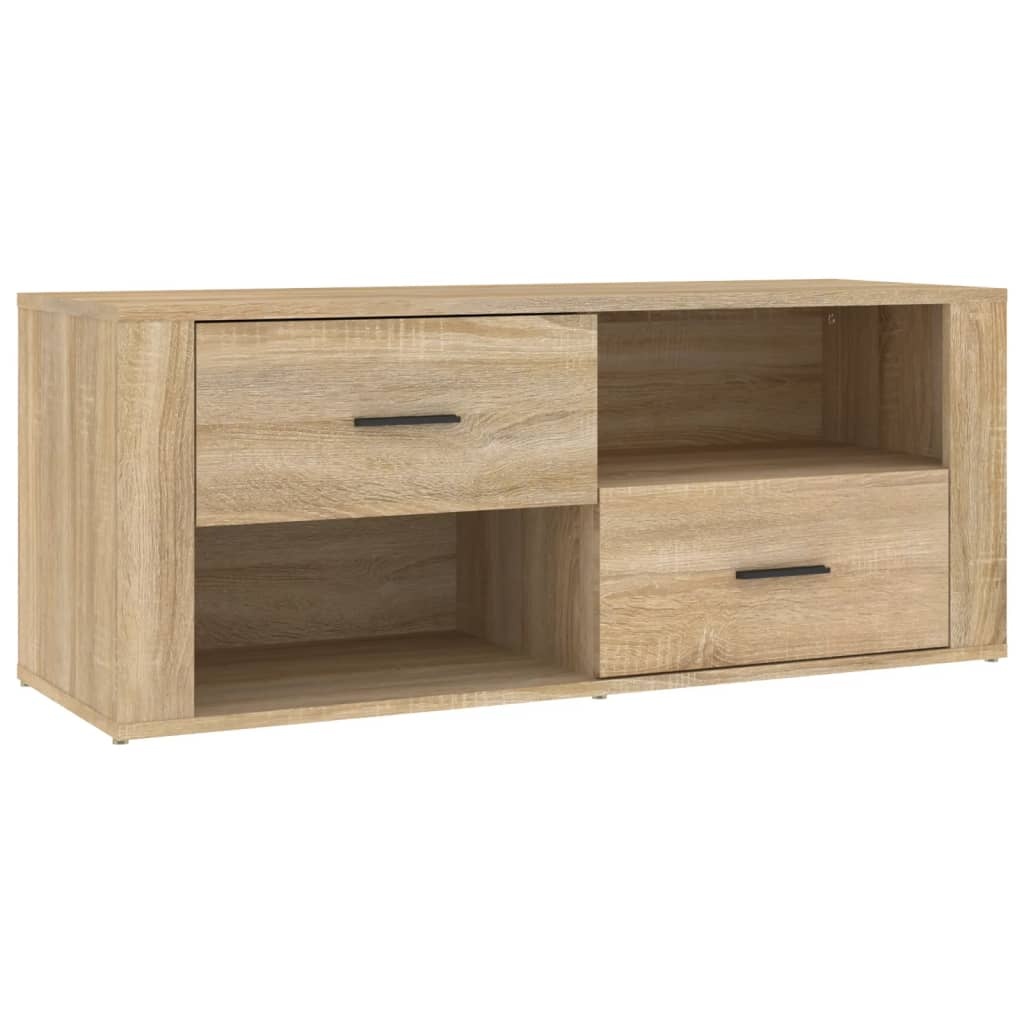 VidaXL Tv-meubel 100x35x40 cm bewerkt hout sonoma eikenkleurig