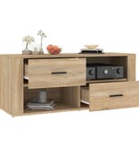VidaXL Tv-meubel 100x35x40 cm bewerkt hout sonoma eikenkleurig