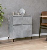 VidaXL Dressoir 60x35x70 cm bewerkt hout betongrijs