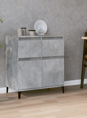 VidaXL Dressoir 60x35x70 cm bewerkt hout betongrijs
