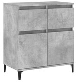 VidaXL Dressoir 60x35x70 cm bewerkt hout betongrijs