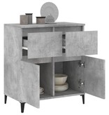 VidaXL Dressoir 60x35x70 cm bewerkt hout betongrijs