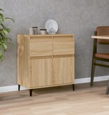 VidaXL Dressoir 60x35x70 cm bewerkt hout sonoma eikenkleurig