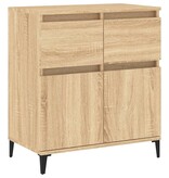 VidaXL Dressoir 60x35x70 cm bewerkt hout sonoma eikenkleurig