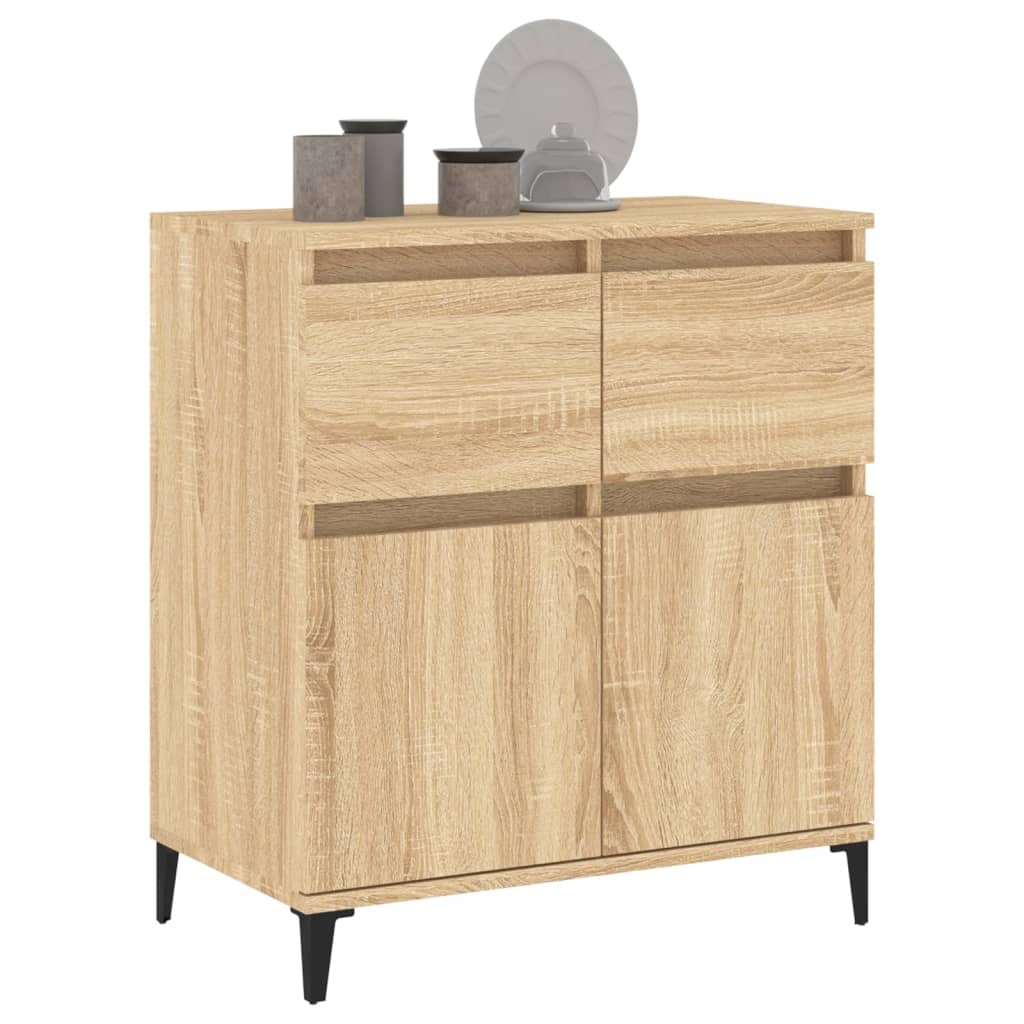 VidaXL Dressoir 60x35x70 cm bewerkt hout sonoma eikenkleurig