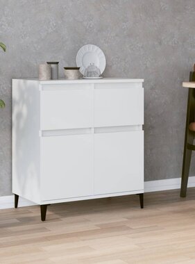 VidaXL Dressoir 60x35x70 cm bewerkt hout wit