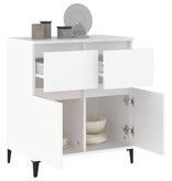 VidaXL Dressoir 60x35x70 cm bewerkt hout wit