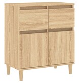 VidaXL Dressoir 60x35x70 cm bewerkt hout sonoma eikenkleurig
