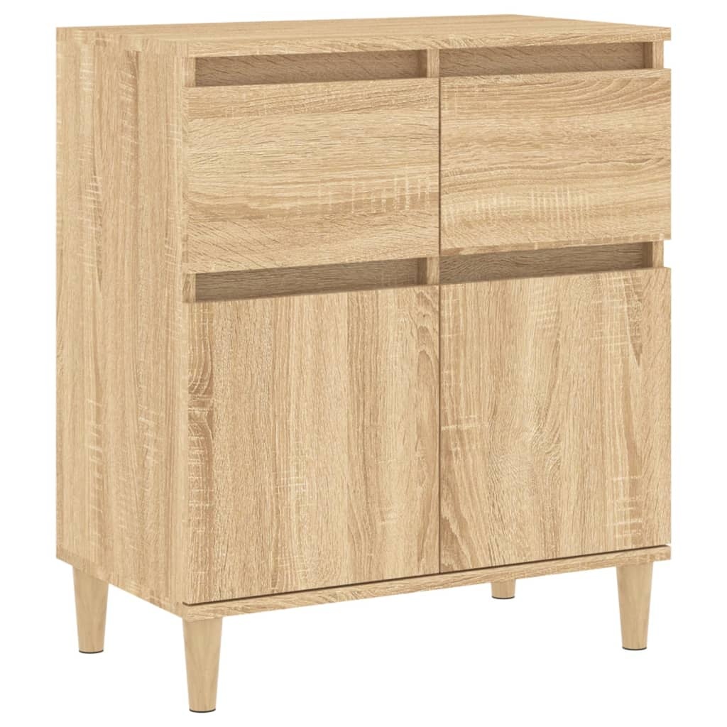VidaXL Dressoir 60x35x70 cm bewerkt hout sonoma eikenkleurig