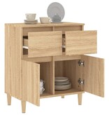 VidaXL Dressoir 60x35x70 cm bewerkt hout sonoma eikenkleurig