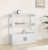 VidaXL Dressoir 80x30x90 cm bewerkt hout wit