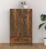 VidaXL Hoge kast 70x31x115 cm bewerkt hout gerookt eikenkleurig