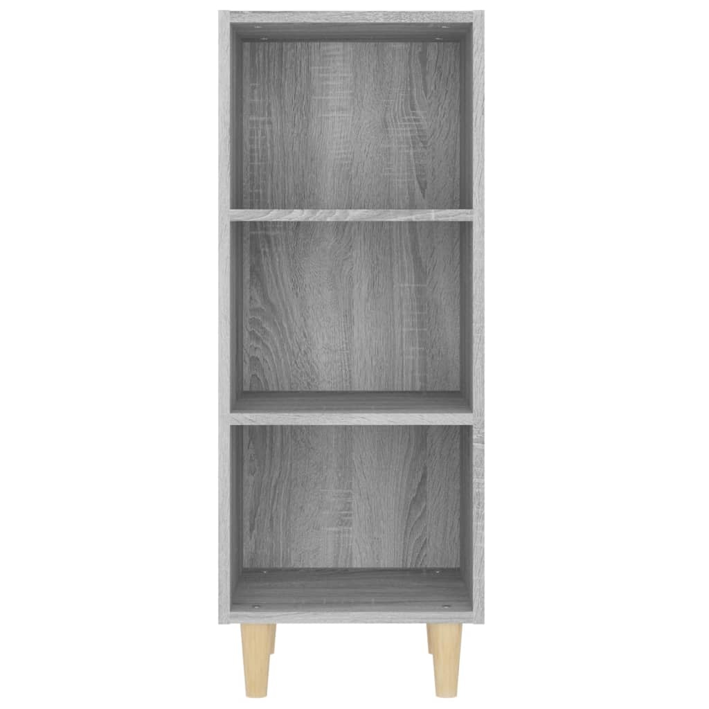 VidaXL Dressoir 34,5x32,5x90 cm bewerkt hout grijs sonoma eikenkleurig