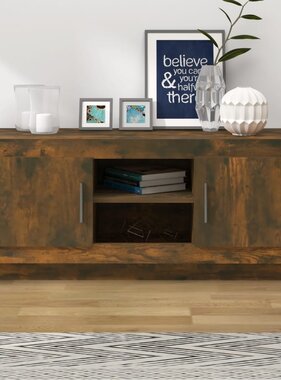 VidaXL Tv-meubel 102x35x45 cm bewerkt hout gerookt eikenkleurig