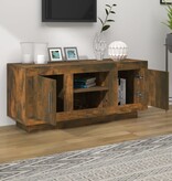VidaXL Tv-meubel 102x35x45 cm bewerkt hout gerookt eikenkleurig