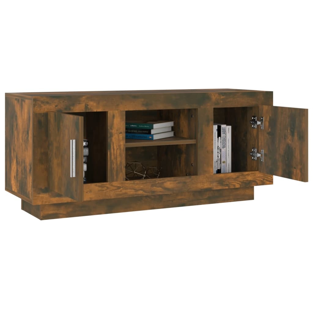 VidaXL Tv-meubel 102x35x45 cm bewerkt hout gerookt eikenkleurig