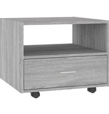VidaXL Salontafel 55x55x40 cm bewerkt hout grijs sonoma eikenkleurig