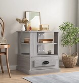 VidaXL Bijzettafel 50x50x60 cm bewerkt hout grijs sonoma eikenkleurig