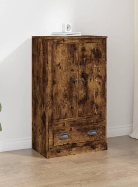 VidaXL Hoge kast 60x35,5x103,5 cm bewerkt hout gerookt eikenkleurig
