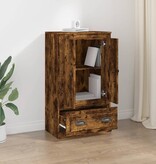 VidaXL Hoge kast 60x35,5x103,5 cm bewerkt hout gerookt eikenkleurig