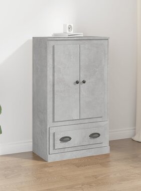 VidaXL Hoge kast 60x35,5x103,5 cm bewerkt hout betongrijs