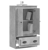 VidaXL Hoge kast 60x35,5x103,5 cm bewerkt hout betongrijs