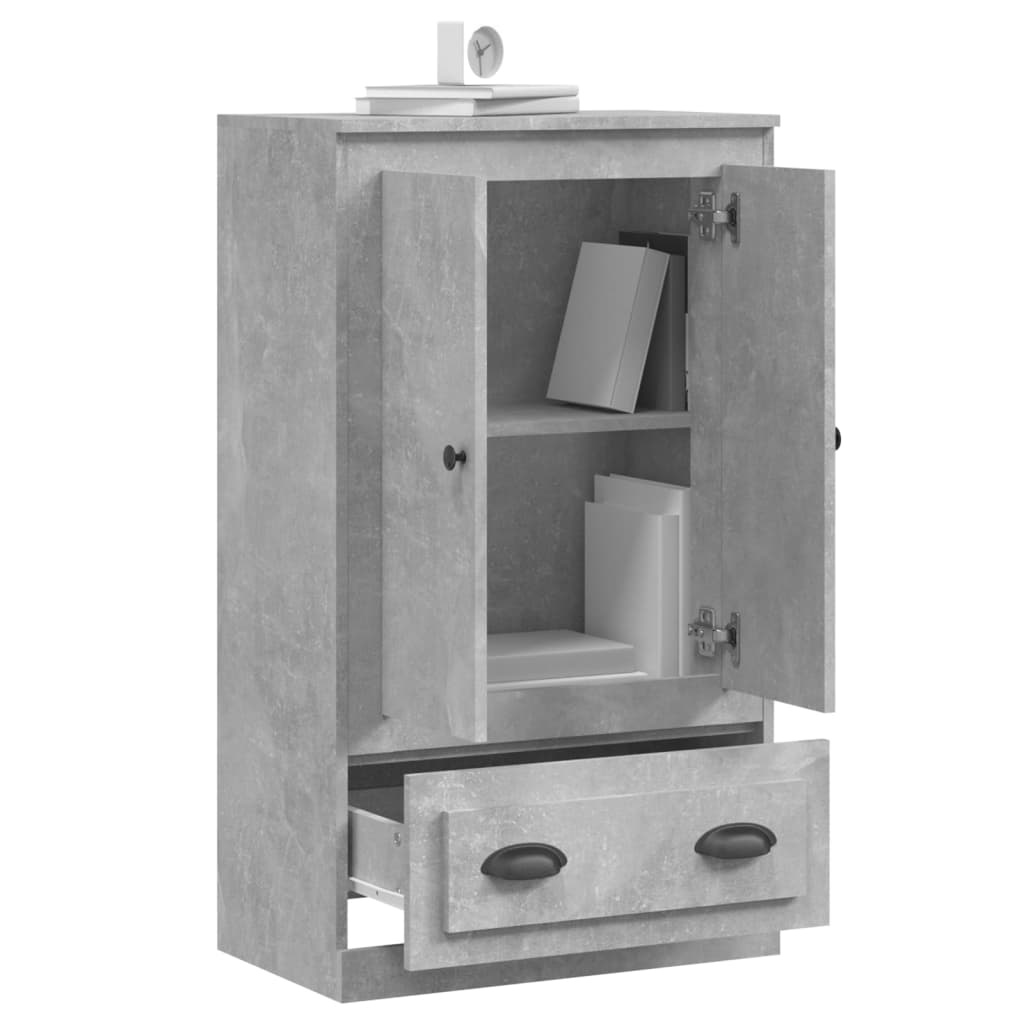 VidaXL Hoge kast 60x35,5x103,5 cm bewerkt hout betongrijs