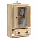 VidaXL Hoge kast 60x35,5x103,5 cm bewerkt hout sonoma eikenkleurig