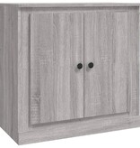 VidaXL Dressoir 70x35,5x67,5 cm bewerkt hout grijs sonoma eikenkleurig