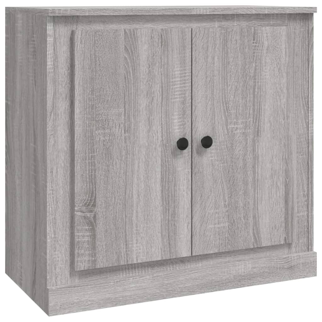 VidaXL Dressoir 70x35,5x67,5 cm bewerkt hout grijs sonoma eikenkleurig
