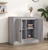VidaXL Dressoir 70x35,5x67,5 cm bewerkt hout grijs sonoma eikenkleurig