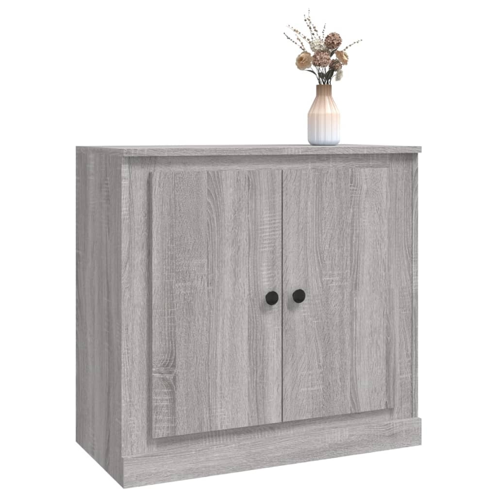 VidaXL Dressoir 70x35,5x67,5 cm bewerkt hout grijs sonoma eikenkleurig