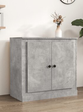 VidaXL Dressoir 70x35,5x67,5 cm bewerkt hout betongrijs