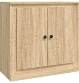 VidaXL Dressoir 70x35,5x67,5 cm bewerkt hout sonoma eikenkleurig
