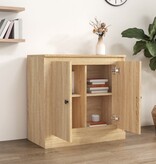 VidaXL Dressoir 70x35,5x67,5 cm bewerkt hout sonoma eikenkleurig