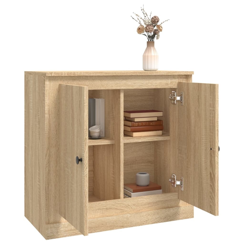 VidaXL Dressoir 70x35,5x67,5 cm bewerkt hout sonoma eikenkleurig