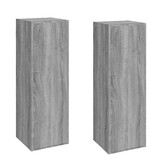 VidaXL Tv-meubelen 2 st 30,5x30x90 cm bewerkt hout grijs sonoma eiken