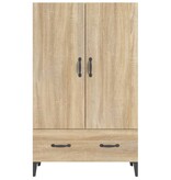 VidaXL Hoge kast 70x31x115 cm bewerkt hout sonoma eikenkleurig