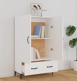 VidaXL Hoge kast 70x31x115 cm bewerkt hout wit