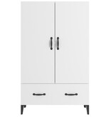 VidaXL Hoge kast 70x31x115 cm bewerkt hout wit