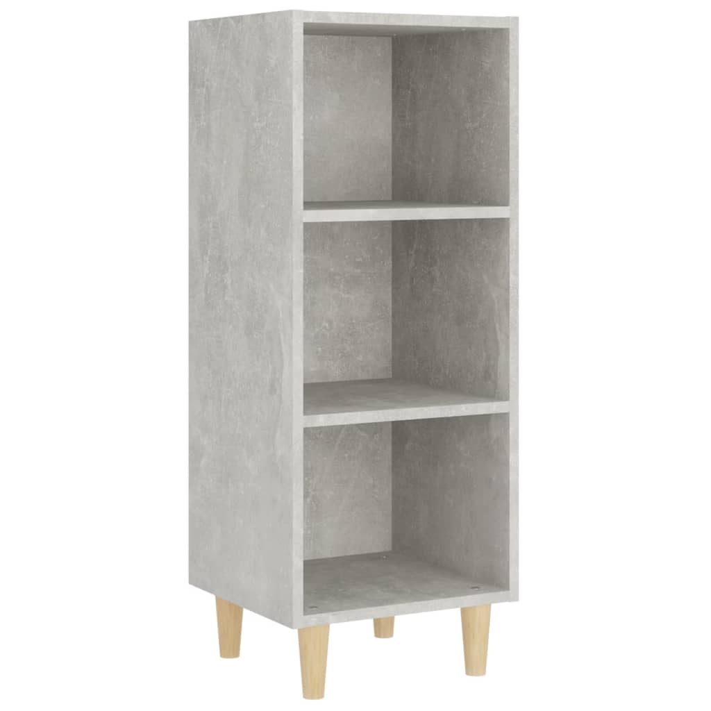 VidaXL Dressoir 34,5x32,5x90 cm bewerkt hout betongrijs