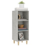 VidaXL Dressoir 34,5x32,5x90 cm bewerkt hout betongrijs